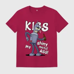 Мужская футболка хлопок Kiss Bender ass