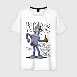 Мужская футболка хлопок Kiss Bender ass