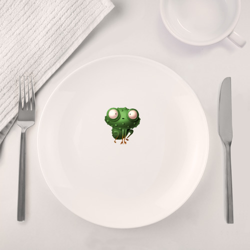 Набор: тарелка + кружка Удивленный лягушонок - фото 4