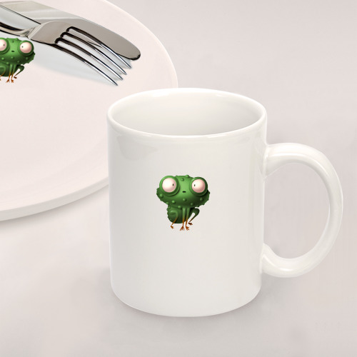 Набор: тарелка + кружка Удивленный лягушонок - фото 2