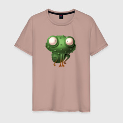 Мужская футболка хлопок Удивленный лягушонок
