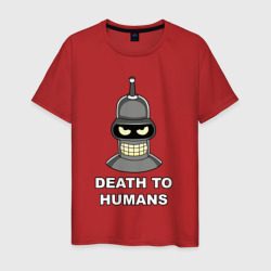 Мужская футболка хлопок Bender - death to humans