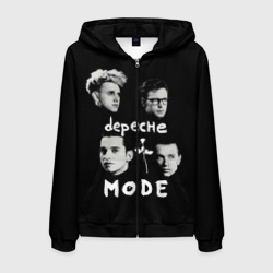 Мужская толстовка 3D на молнии Depeche Mode portrait