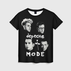 Женская футболка 3D Depeche Mode portrait