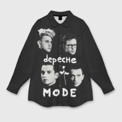 Мужская рубашка oversize 3D Depeche Mode portrait