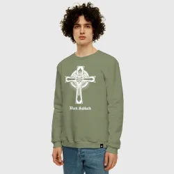 Мужской свитшот хлопок Black Sabbath крест - фото 2