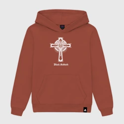 Женская толстовка хлопок Black Sabbath крест