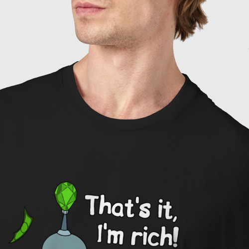 Мужская футболка хлопок Bender rich, цвет черный - фото 6