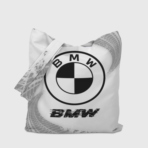 Шоппер 3D BMW Speed на светлом фоне со следами шин - фото 4