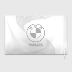 Флаг 3D BMW Speed на светлом фоне со следами шин - фото 2