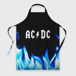 Фартук 3D AC DC blue fire