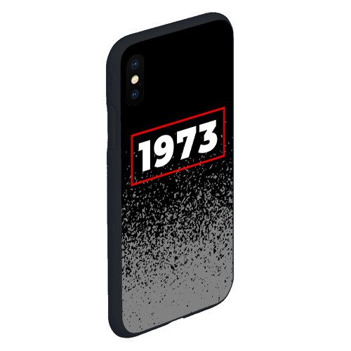 Чехол для iPhone XS Max матовый 1973 - в красной рамке на темном - фото 3