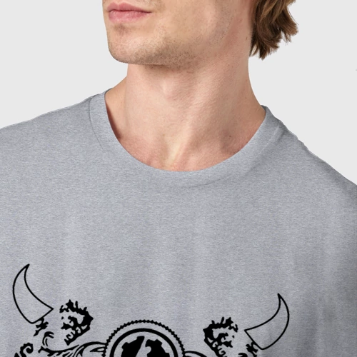 Мужская футболка хлопок с принтом ACDC Black Ice с молниями, фото #4