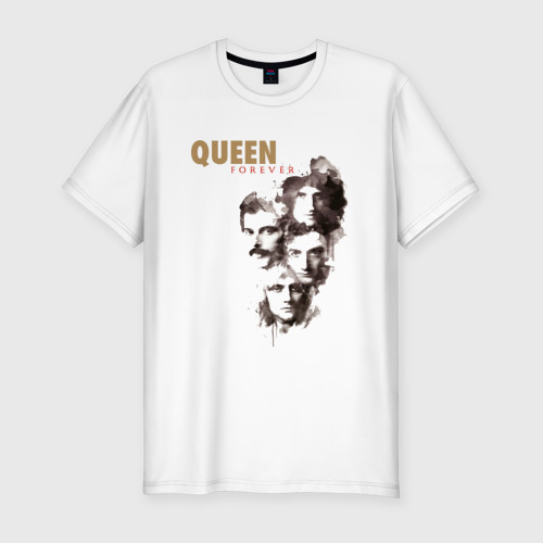 Мужская футболка хлопок Slim Queen-легенды сквозь ветер, цвет белый