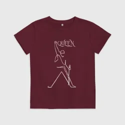 Детская футболка хлопок Queen - Фредди и микрофон