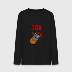 Мужской лонгслив хлопок Basketball - NBA logo