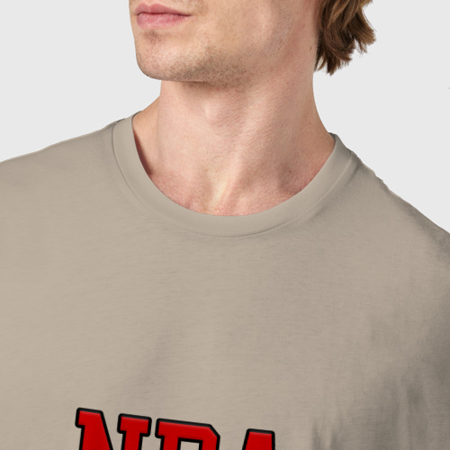 Мужская футболка хлопок с принтом Basketball - NBA logo, фото #4