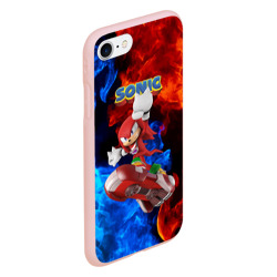 Чехол для iPhone 7/8 матовый Knuckles Echidna - Sonic - Video game - фото 2