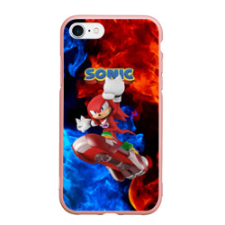 Чехол для iPhone 7/8 матовый Knuckles Echidna - Sonic - Video game