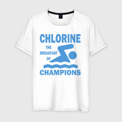 Хлор - завтрак чемпионов – Мужская футболка хлопок с принтом купить со скидкой в -20%
