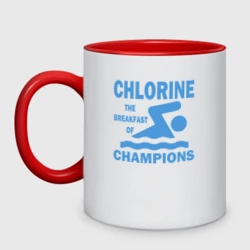 Кружка двухцветная Хлор - завтрак чемпионов