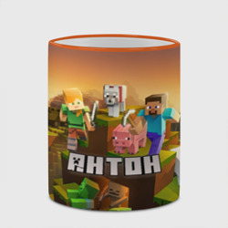 Кружка с полной запечаткой Антон Minecraft - фото 2