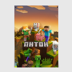 Постер Антон Minecraft