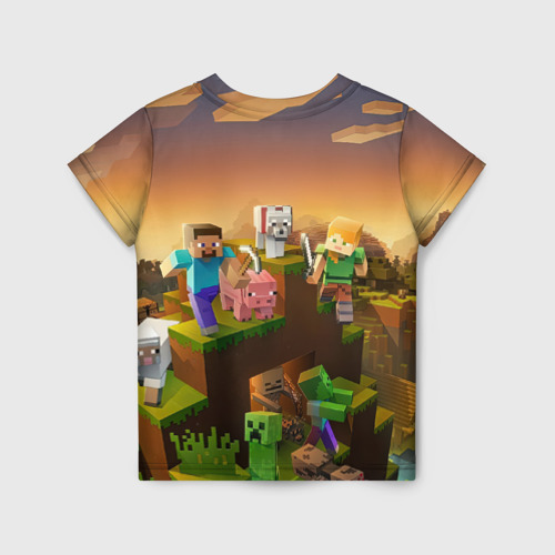 Детская футболка 3D Вадим Minecraft, цвет 3D печать - фото 2