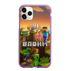 Чехол для iPhone 11 Pro Max матовый Вадим Minecraft