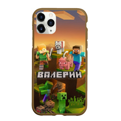 Чехол для iPhone 11 Pro Max матовый Валерий Minecraft