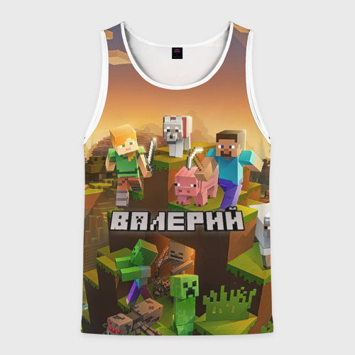 Мужская майка 3D Валерий Minecraft, цвет 3D печать