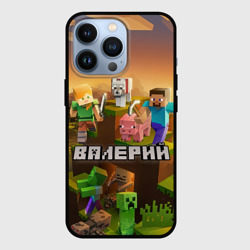 Чехол для iPhone 13 Pro Валерий Minecraft