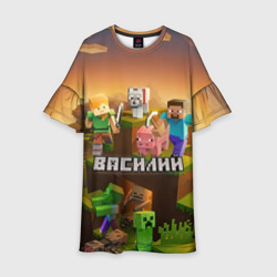 Детское платье 3D Василий Minecraft
