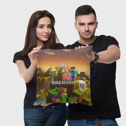 Подушка 3D Василий Minecraft - фото 2