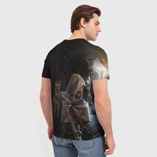 Мужская футболка 3D Скрытый Басим Assassin's Creed mirage, цвет 3D печать - фото 4