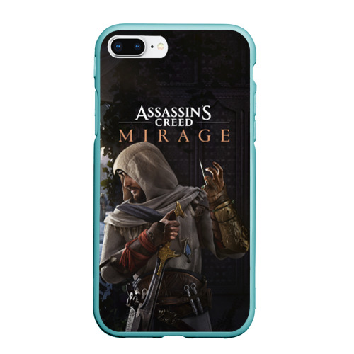 Чехол для iPhone 7Plus/8 Plus матовый Скрытый Басим Assassin's Creed mirage, цвет мятный