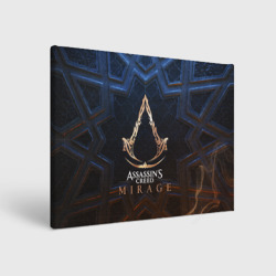 Холст прямоугольный Assassin's Creed mirage logo