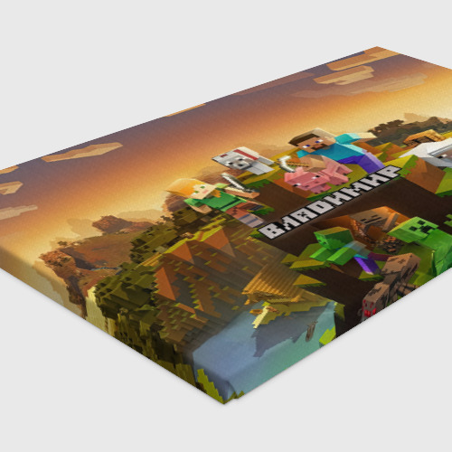 Холст прямоугольный Владимир Minecraft, цвет 3D печать - фото 4