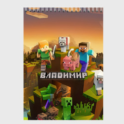 Скетчбук Владимир Minecraft