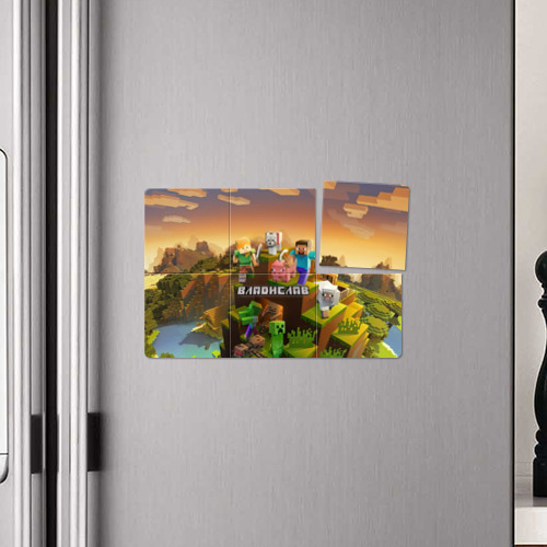 Магнитный плакат 3Х2 Владислав Minecraft - фото 4