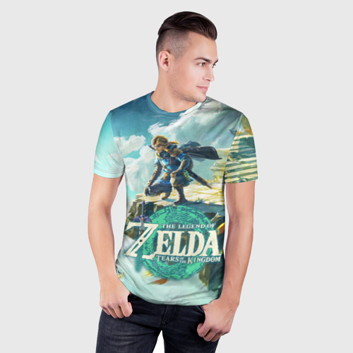 Мужская футболка 3D Slim The Legend of Zelda: Tears of the Kingdom Линк, цвет 3D печать - фото 3