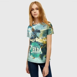 Женская футболка 3D The Legend of Zelda: Tears of the Kingdom Линк - фото 2