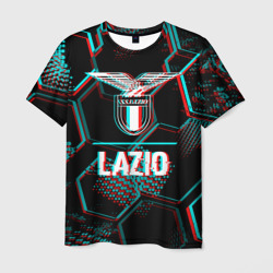 Lazio FC в стиле glitch на темном фоне – Мужская футболка 3D с принтом купить со скидкой в -26%