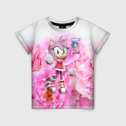 Детская футболка 3D Sonic - Amy Rose - Video game
