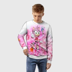 Детский свитшот 3D Sonic - Amy Rose - Video game - фото 2