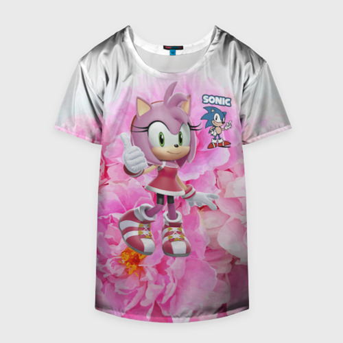 Накидка на куртку 3D Sonic - Amy Rose - Video game, цвет 3D печать - фото 4