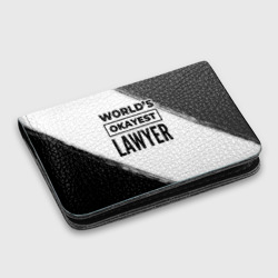 Картхолдер с принтом World's okayest lawyer - white