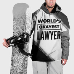 Накидка на куртку 3D World's okayest lawyer - white