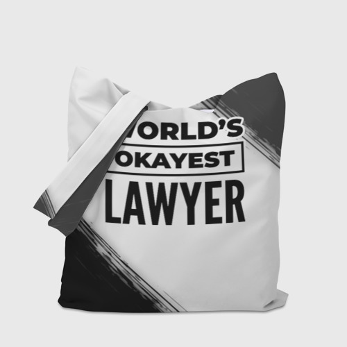 Шоппер 3D World's okayest lawyer - white - фото 4