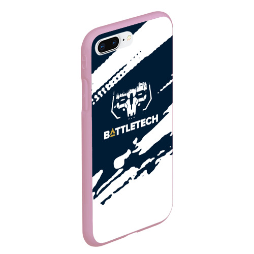 Чехол для iPhone 7Plus/8 Plus матовый Battletech Краска, цвет розовый - фото 3